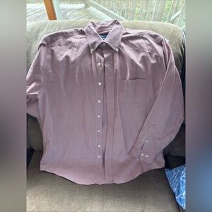 Mens Brooks Brothers Mini Gingham Button Front Shirt Large NWOT